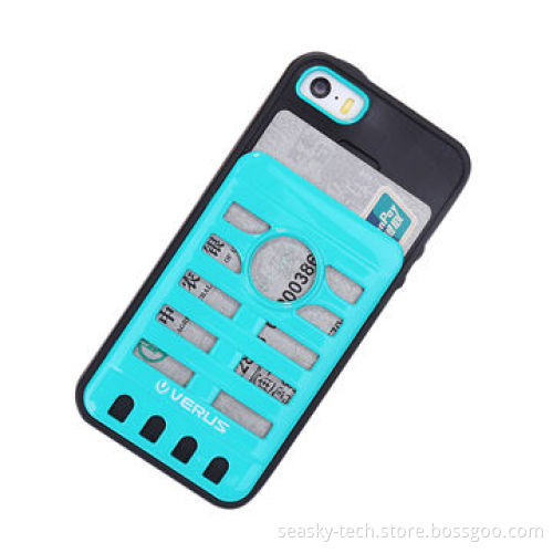 2-in-1 card wallet case for iPhone 5S